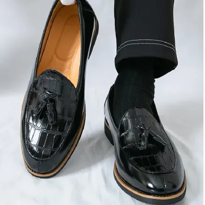 BROGUE TASSEL KOREAN CASUAL LEATHER SHOES